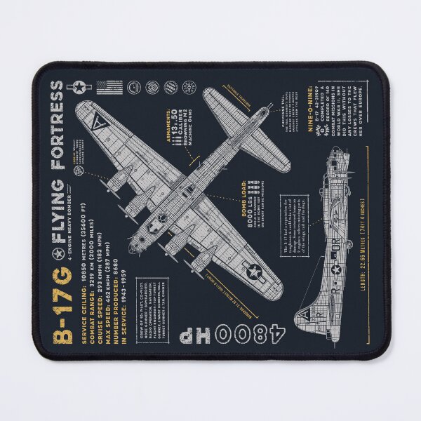 Boeing WWII B-17 Flying Fortress Large Pewter Airplane Zipper/Bag Pull – Liberty Aviation Museum - View #14