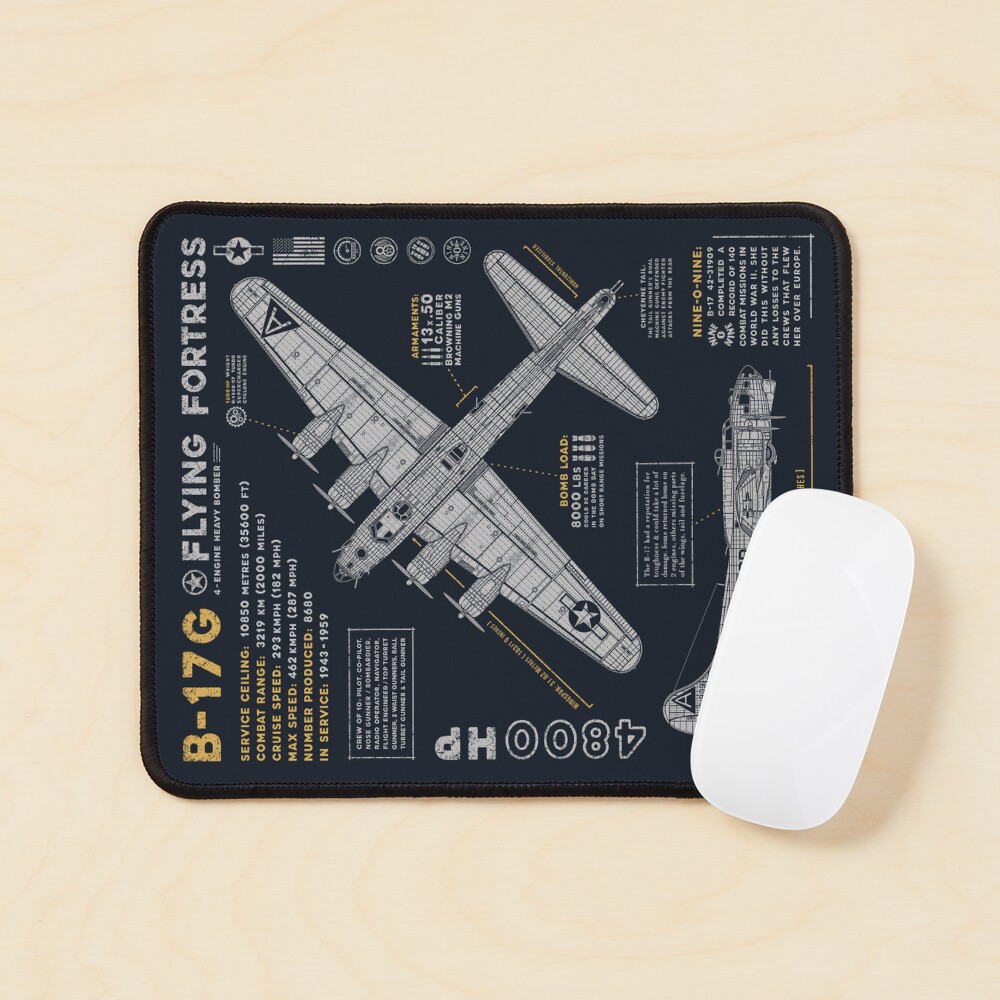 Boeing WWII B-17 Flying Fortress Large Pewter Airplane Zipper/Bag Pull – Liberty Aviation Museum - View #7