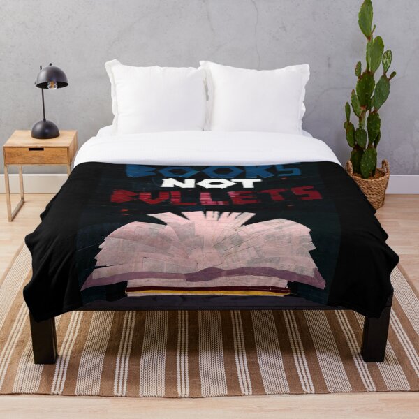 Books not Bullets Throw Blanket