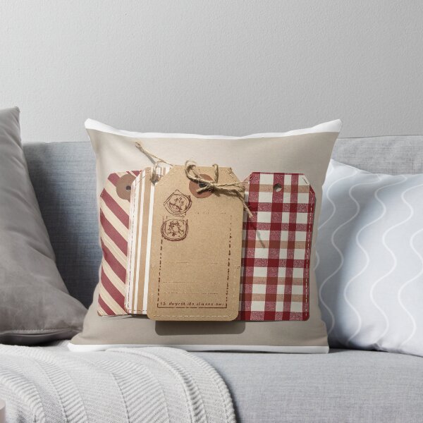 Item preview, Warm Plaid Gift Tag Set designed and sold by Bionson Art.