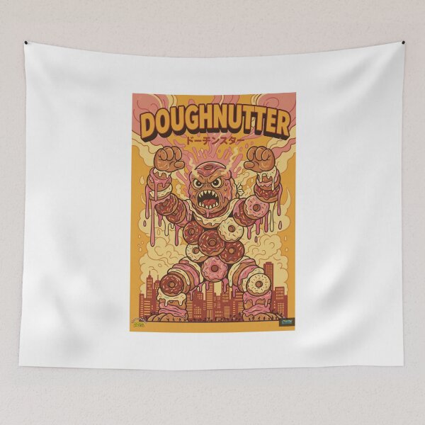 Item preview, Doughnutter 3: Grungy Retro Texture Kaiju Doughnut Lover designed and sold by SlanTee.