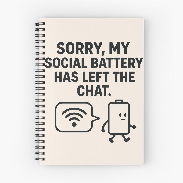 Item preview, “Social Battery Low T-Shirt – Funny Introvert WiFi Disconnect Design” designed and sold by HiteshArt111.