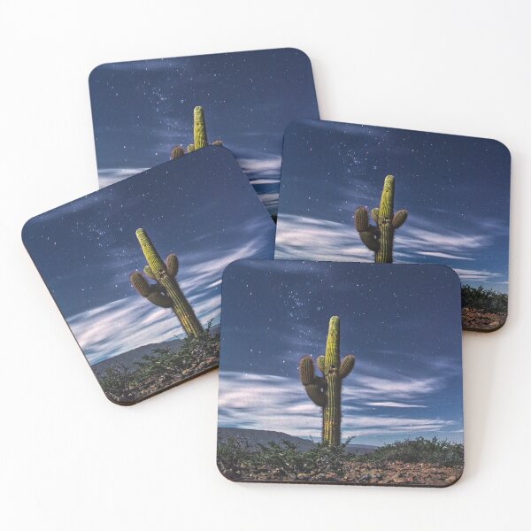 Item preview, Cardón Cactus Under the Stars - Night Sky Astrophotography, Salta, Argentina designed and sold by Keltoi-art.