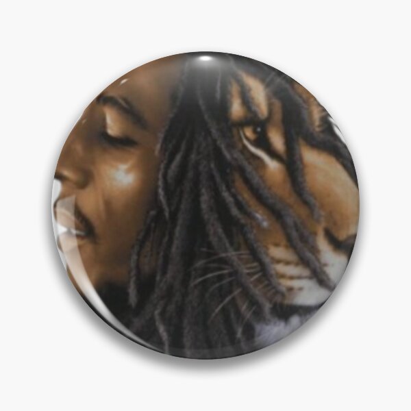 Item preview, Bob Marley and Leon Portrait Art - Brown Black Gray Fusion Design designed and sold by Mamokhy.