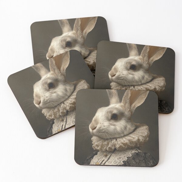 Item preview, Victorian Lady Rabbit Portrait designed and sold by SpecInkStudio.