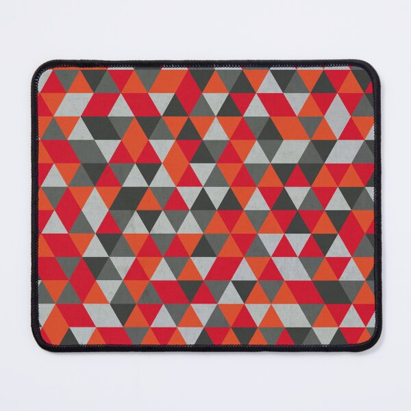 Item preview, Red and Gray Geometric Triangle Pattern designed and sold by Petra Lang.