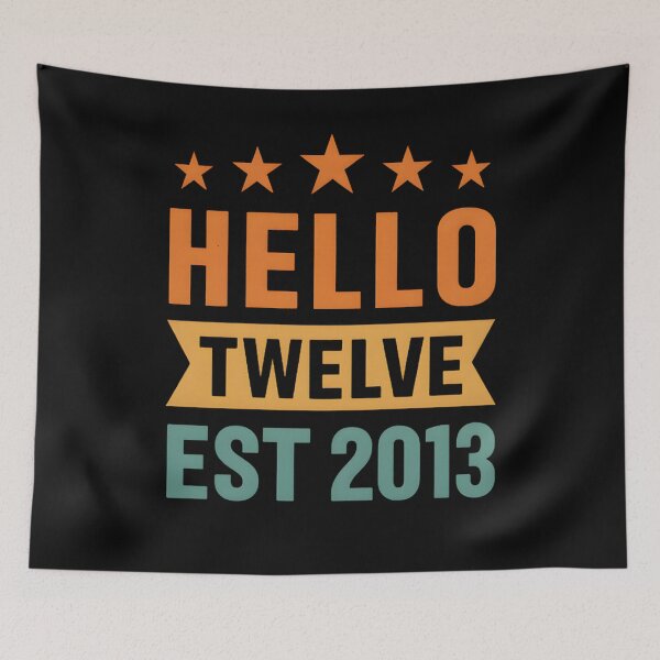 Item preview, Hello Twelve Est 2013 Coquette Bow 12th Birthday Girl designed and sold by hemagamo.