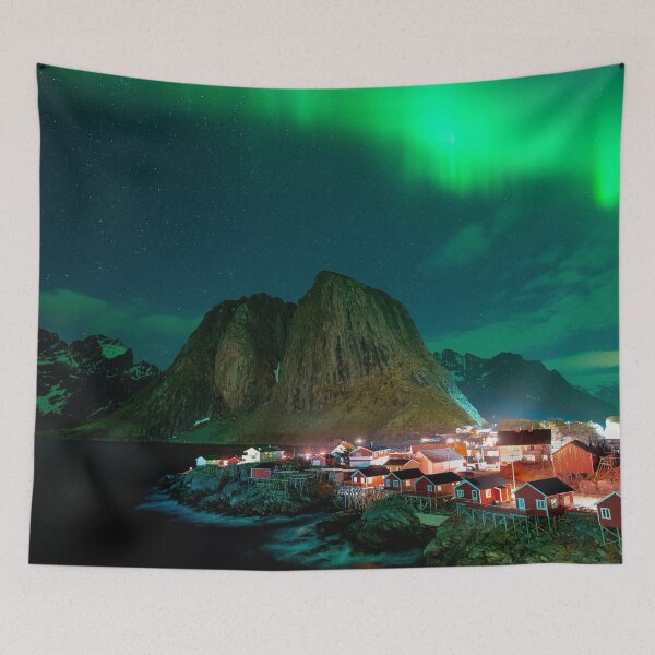 Item preview, Aurora Borealis | Rorbuer de Hamnøy designed and sold by Oliveirallan.