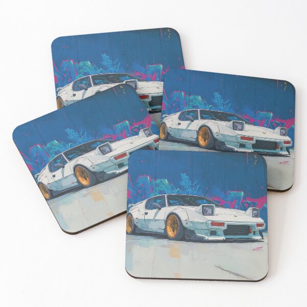 Item preview, Graffiti sports car three-quarter view designed and sold by PixelPack Design.