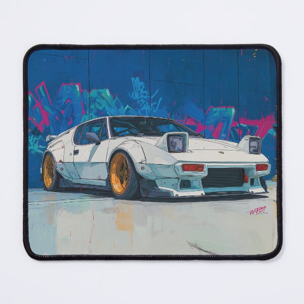 Item preview, Graffiti sports car three-quarter view designed and sold by PixelPack Design.
