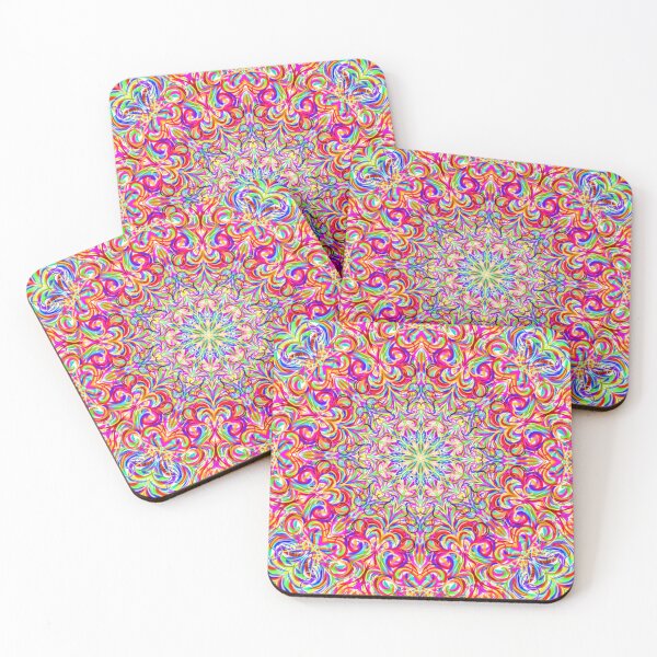 Item preview, Galactic Floral Lace Mandala – Complex Digital Swirls designed and sold by Keltoi-art.