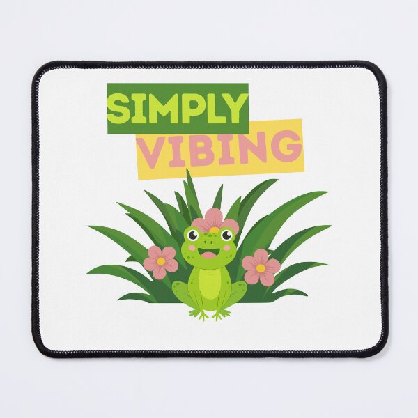 Item preview, Simply Vibing – Cute Kawaii Frog Illustration designed and sold by ade-datt.