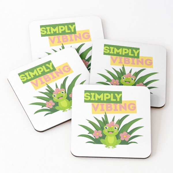 Item preview, Simply Vibing – Cute Kawaii Frog Illustration designed and sold by ade-datt.
