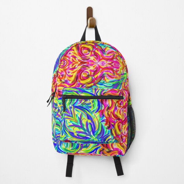 Item preview, Psychedelic Four-Lobe Mandala – Explosive Fluid Color Art designed and sold by Keltoi-art.