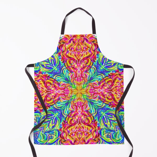 Item preview, Psychedelic Four-Lobe Mandala – Explosive Fluid Color Art designed and sold by Keltoi-art.