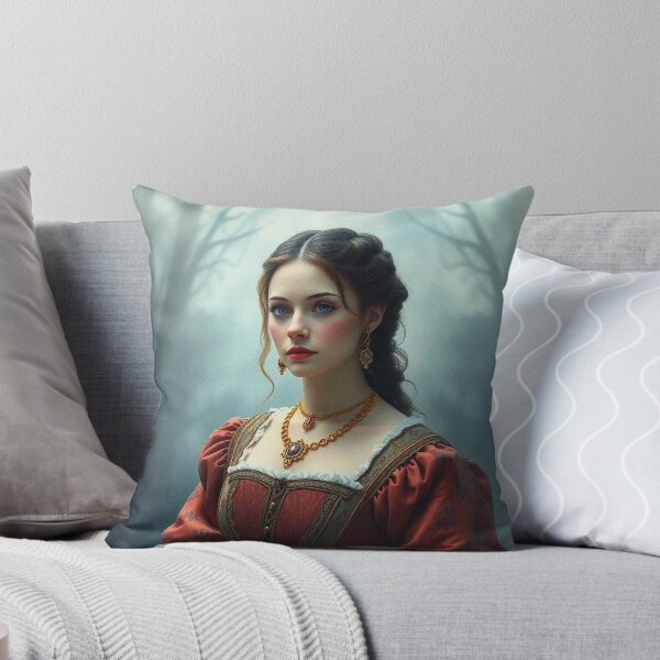 Item preview, Tudor Era Courtier woman in a beautiful period dress portrait art designed and sold by Vintage Designs +.