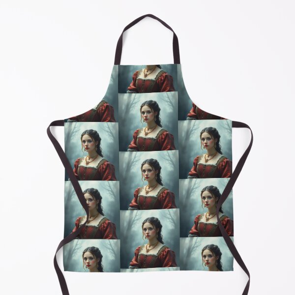 Item preview, Tudor Era Courtier woman in a beautiful period dress portrait art designed and sold by Vintage Designs +.