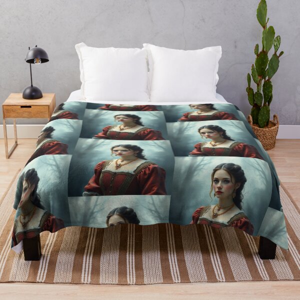 Item preview, Tudor Era Courtier woman in a beautiful period dress portrait art designed and sold by Vintage Designs +.