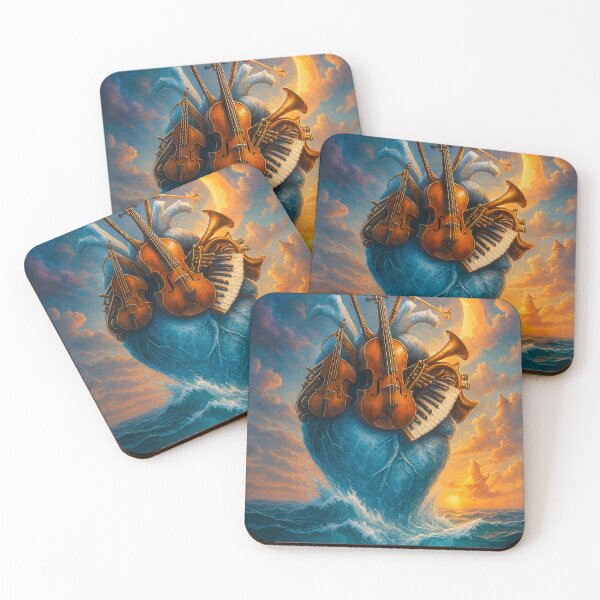 Item preview, Symphony of the Heart – Surreal Ocean Music Fantasy Art designed and sold by Sepinik.