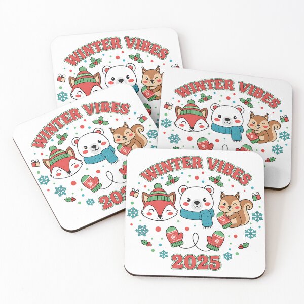 Item preview, Cute Winter Vibes Animals 2025 Illustration designed and sold by Silent Watch Threads..