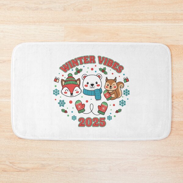 Item preview, Cute Winter Vibes Animals 2025 Illustration designed and sold by Silent Watch Threads..