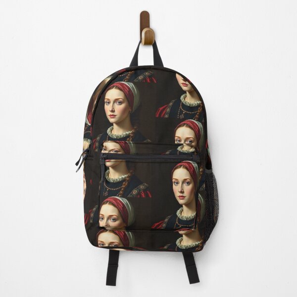 Item preview, Tudor Era Courtier woman in a beautiful period dress portrait art designed and sold by Vintage Designs +.
