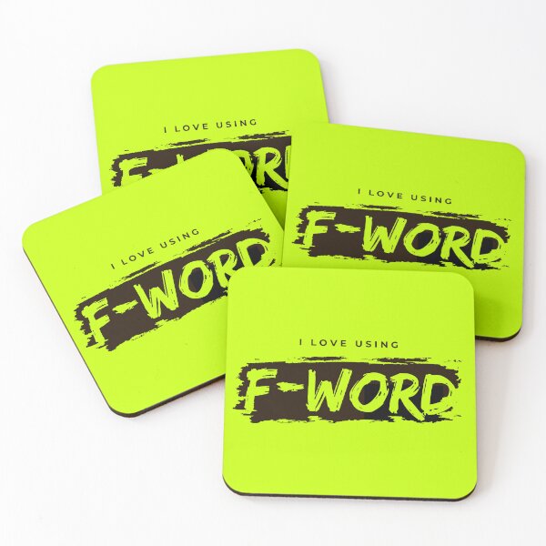 Item preview, I Love Using the F-Word – Bold Grunge Typography Design designed and sold by Sepinik.