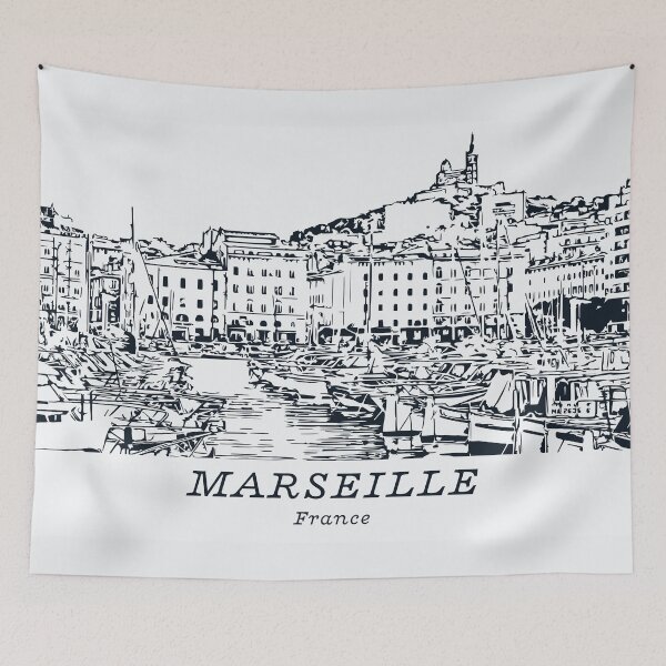 Aperçu de l'œuvre Marseille - France créée et vendue par Lakeric Cityscapes.