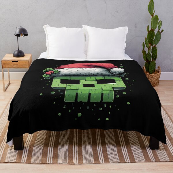 Item preview, Gamer Pixel Skull Christmas - Green Block Monster designed and sold by drizzd.