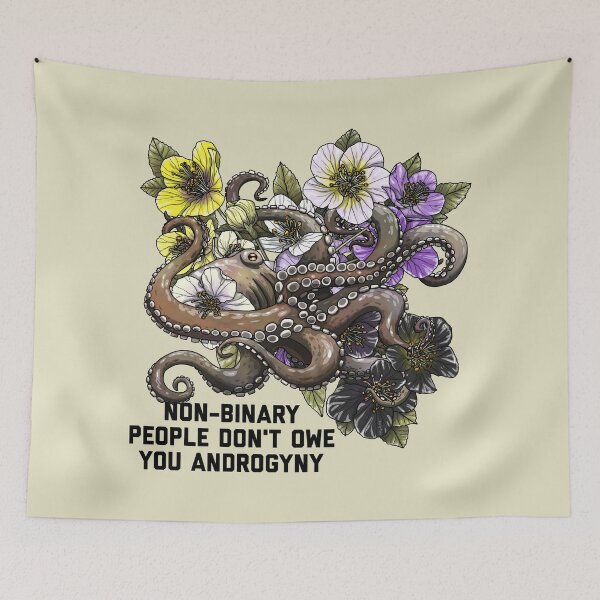 Item preview, Non-binary People Don't Owe You Androgyny designed and sold by Art by Veya.