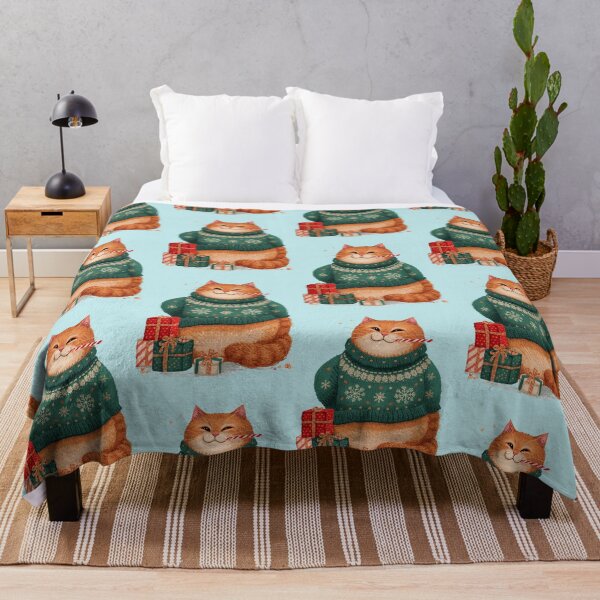 Item preview, Ginger Cat Joy – Cozy Cottagecore Christmas Art designed and sold by Deezyned.