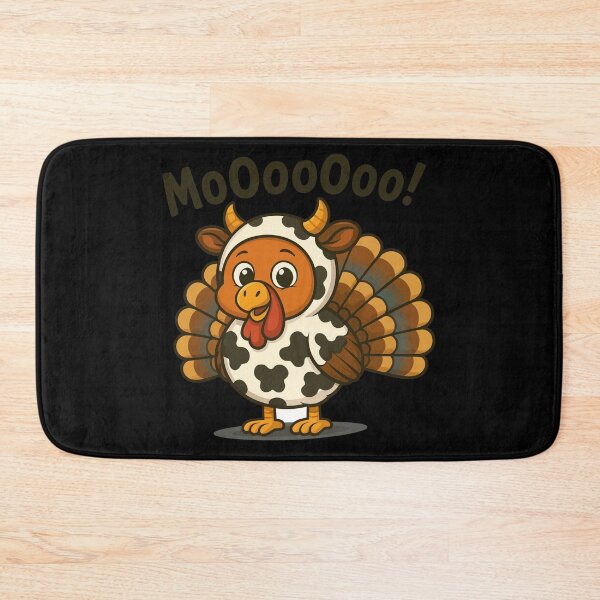 Item preview, Funny Cow Turkey Thanksgiving Mooo Kids Sublimation Design designed and sold by BANKACEM.STORE.