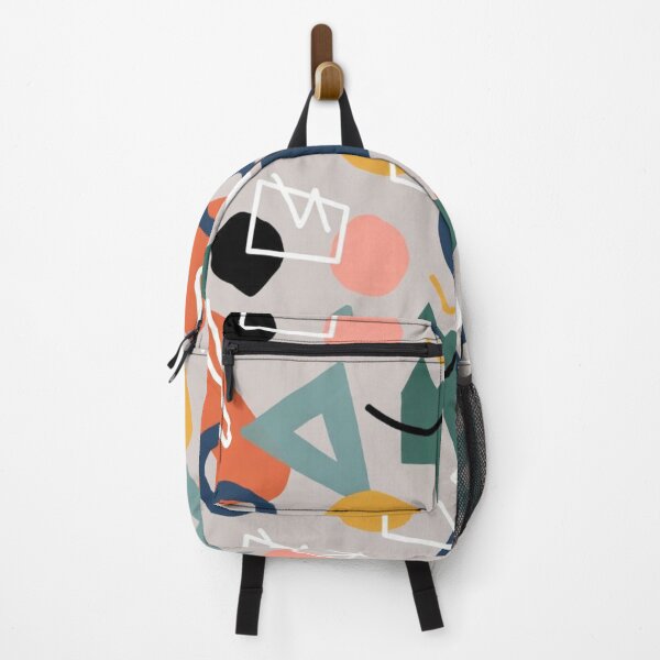 Item preview, Abstract Geometric Shapes – Modern Mid-Century Taupe Pattern designed and sold by GuffyGlowVault.