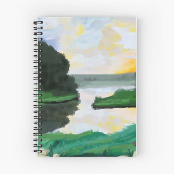 Aperçu de l'œuvre Paysage du lac en après-midi créée et vendue par StudioGlor14.