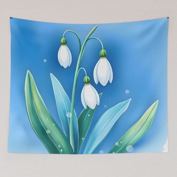 Item preview, Snow Drop Flower  designed and sold by GraphicsClub.
