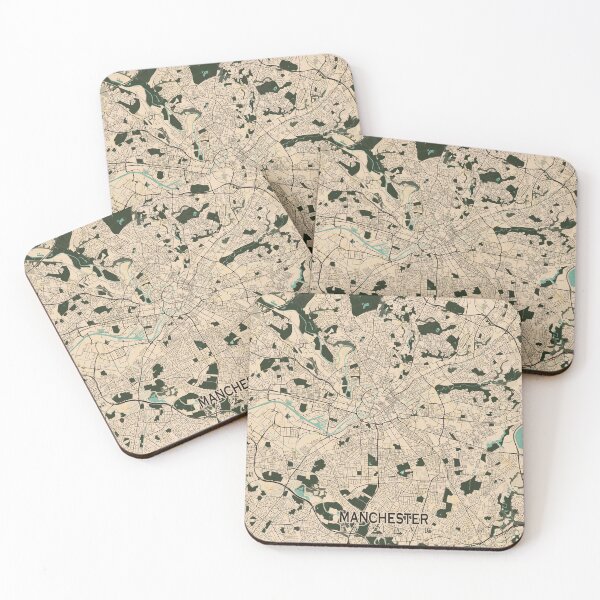 Item preview, Manchester City Map of England - Vintage designed and sold by deMAP.