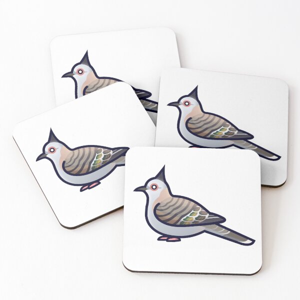 Item preview, Crested Pigeon (Left facing) designed and sold by mitsun.