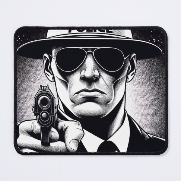 Item preview, Police Officer," "Comic Art," "Law Enforcement," and "Badge Design." designed and sold by thechoice1.
