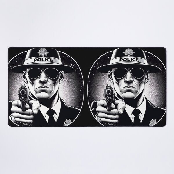 Item preview, Police Officer," "Comic Art," "Law Enforcement," and "Badge Design." designed and sold by thechoice1.