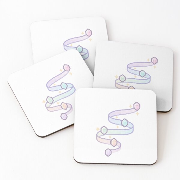 Item preview, Chakra Crystal Ribbon | Kawaii Pastel Crystal Sticker | Energy Flow Art | Spiritual Healing Aesthetic designed and sold by HerDreamCodes.
