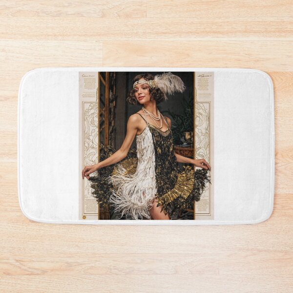 Item preview, Gilded Jazz Age: Flapper Glamour in Monochrome and Gold designed and sold by ForeverPrintsOK.
