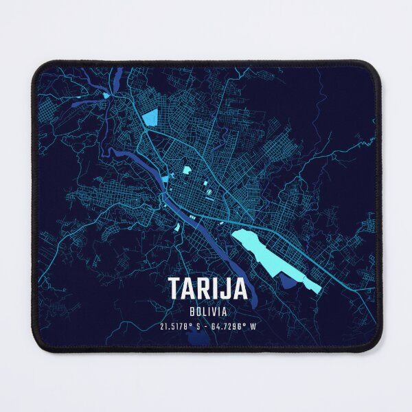 Item preview, Tarija Midnight City Map designed and sold by HomeLivingCo.