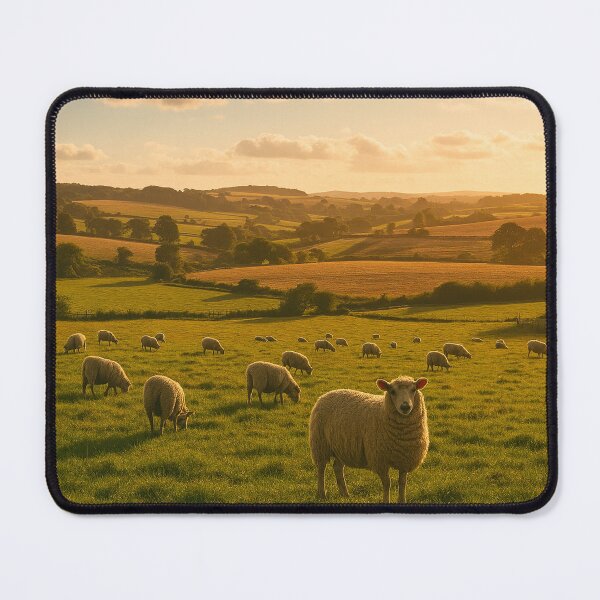 Item preview, Campos dourados com ovelhas ao entardecer   designed and sold by Leonornature.