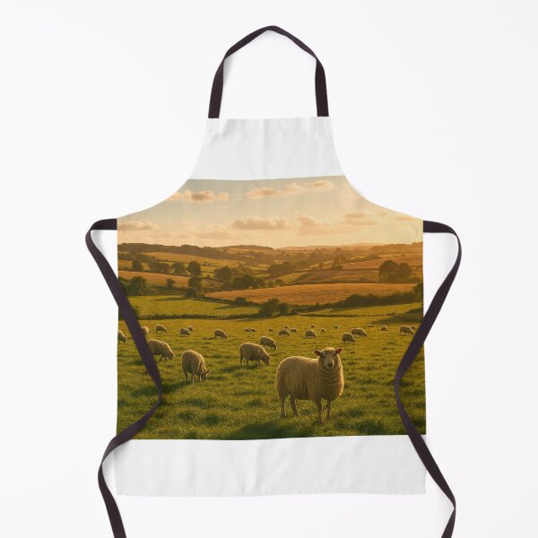 Item preview, Campos dourados com ovelhas ao entardecer   designed and sold by Leonornature.