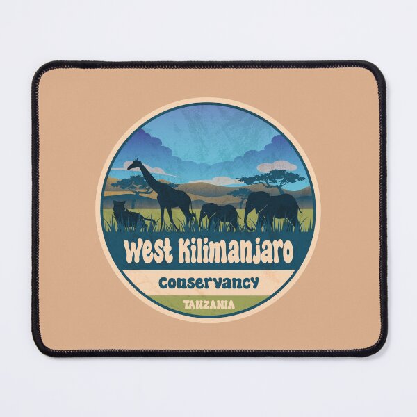 Item preview, West Kilimanjaro Conservancy Tanzania Safari Adventure Art designed and sold by CynthiaGraphics.