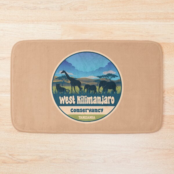 Item preview, West Kilimanjaro Conservancy Tanzania Safari Adventure Art designed and sold by CynthiaGraphics.