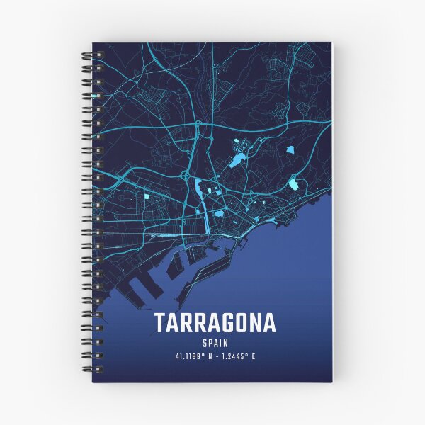 Item preview, Tarragona Midnight City Map designed and sold by HomeLivingCo.
