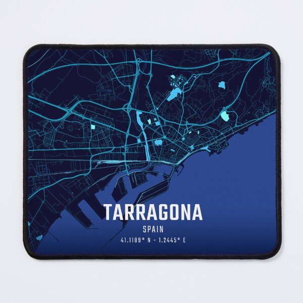 Item preview, Tarragona Midnight City Map designed and sold by HomeLivingCo.