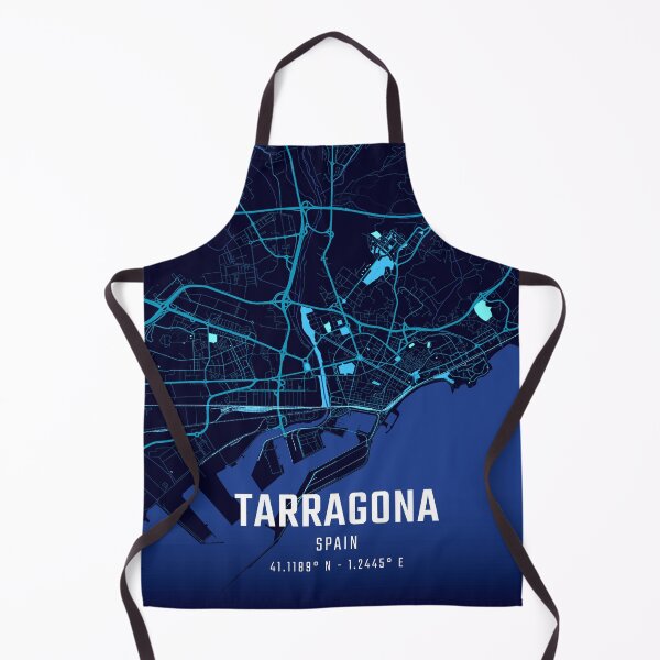 Item preview, Tarragona Midnight City Map designed and sold by HomeLivingCo.
