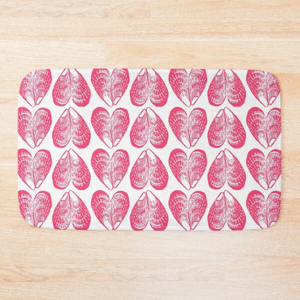 Item preview, Bright and Bold Mussel shell hearts magenta pink designed and sold by LisaLeQuelenec.